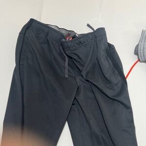 Nike Black Sweatpants Joggers with Gray Waistband